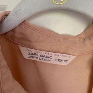 good condition zara denim button up!